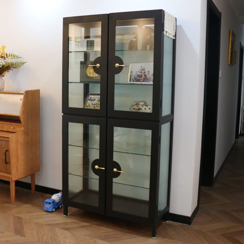 Hand Office Display Cabinet Glass Cabinet Transparent Gift Cosmetics Model Hands Office Display Cabinet Small Lego high display case Home-Taobao