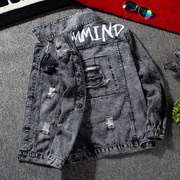 Mùa xuân áo khoác denim jacket nam phiên bản Hàn Quốc của người đàn ông áo khoác bóng chày cơ thể thống nhất vào mùa xuân và mùa thu bóng chày xu hướng quần áo của nam giới.