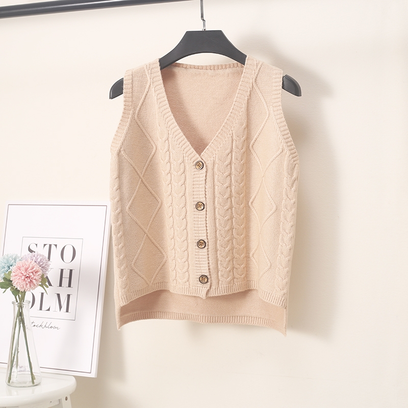 New áo len nữ áo dệt kim cardigan mùa xuân và mùa thu 2020 mới ngắn Hàn Quốc phiên bản V-cổ túi tay ngựa vai