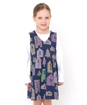 Fange foreign trade childrens clothing Japanese trendy brand sleeveless dress childrens skirt
