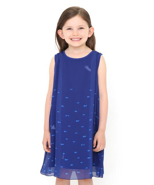 Anygog Children's Clothes Dancing Cat Sleeveless Sleeverling Skird Dress Long Dress Paternity Mode