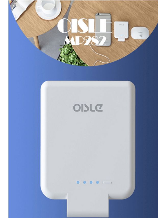 Apple không dây sạc kho báu kẹp nhỏ iPhonex876sePlusMax siêu mỏng OISLE điện thoại di động - Ngân hàng điện thoại di động sạc dự phòng power bank 30000mah