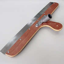 Cement self-leveling squeegee with teeth interior construction tool stainless steel primary and secondary squeegee scraping strip R2 rack