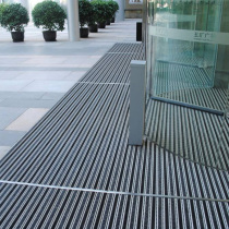 Aluminum alloy floor mat Embedded hotel bank shopping mall 4S shop door mat Foot mat customization