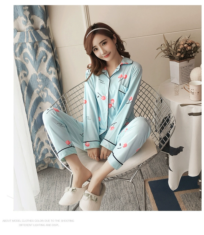 Áo nịt len ​​nữ mùa xuân và mùa thu dài tay Cotton Công chúa dâu Hàn Quốc Gió ngọt ngào Phim hoạt hình mặc nhà dịch vụ thời trang 2021