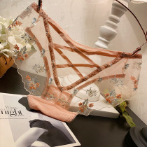 Vimi Jiangnan Strap Underpants Women's Lace Passion Hot Lace Low Waist Charming Mesh Briefs