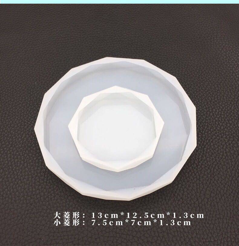 diy crystal glue loving rhombus swinging table die silicone balsamic aromatic stone mirror handmade decorative pendulum