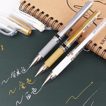 Mitsubishi high-light pen UM-153 gold and silver white black paper paint pen gel pen marker pen wedding meeting hand-painted Signature Pen 1 0mm watercolor paint high light pen white pen