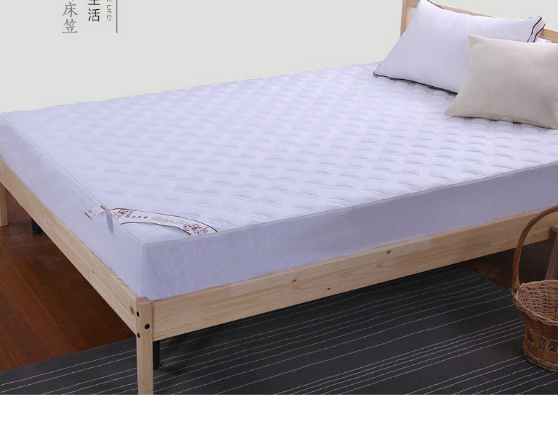 Bông giường 笠 bông nệm cover trượt non-slip Simmons cotton bảo vệ bìa mảnh duy nhất 1.8 m máy có thể giặt trắng