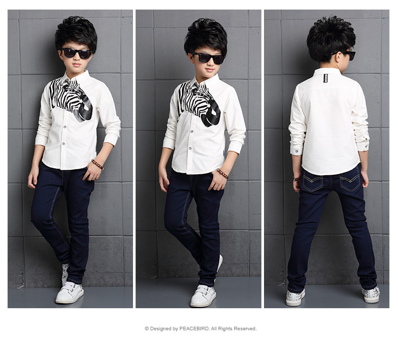 Chemise garcon à manche longue - Ref 2073853 Image 39