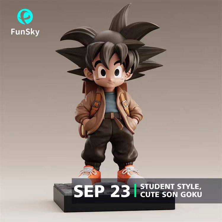 In Stock Funsky-Studio Dragon Ball Student Goku Q-Version Trendy Gk Statue Figurine Gift