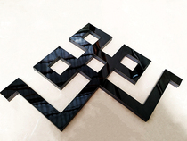 Stainless steel ceiling corner flower Chinese style edge strip Chinese knot titanium arc decorative groove pressure edge background wall