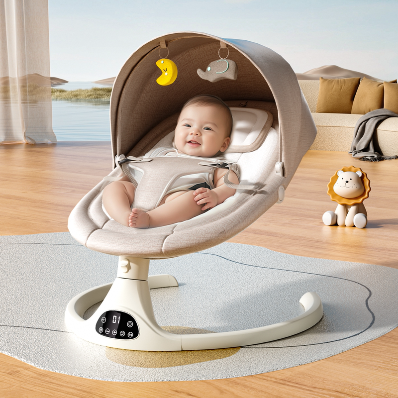 Baby Sleeping Aid Rocking Chair, Rocking Bed, Electric Cradle for Baby to Sleep, Freeing up Hands