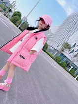 Childrens down waistcoat 2021 winter clothing new boys Korean childrens clothing girl jacket jacket outside wearing winter thickened