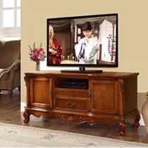 Meng Han American Solid Wood TV Cabinet Retro 1 6 m Handcarved Flower TV Cabinet American Engraving 1 4 m TV cabinet