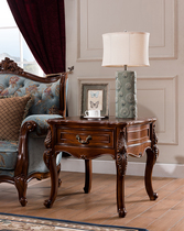 Meng Han American sofa edge a few solid wood make old engraving corner a few marble sides a few corners a few American solid wood corners a few