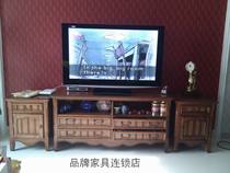  Country style American solid wood living room combination TV cabinet European furniture American furniture