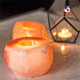 Candlestick Himalayan Salt Candlestick Crystal Salt Lamp Candle Dinner Romantic Candlelight Raw Stone Buddhist Decorative Ornaments