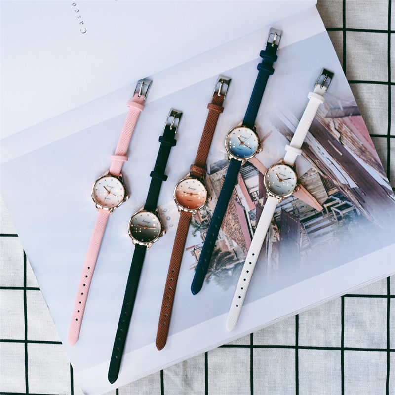 Little Watch girl dial female students simple little fresh - tai - Korean girl tide girl simple and generous