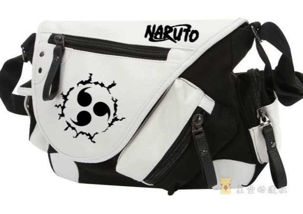 Anime ngoại vi Ba lô Naruto Naruto Gỗ Lá Logo Logo Vai Đàn Ông và Phụ Nữ Túi Túi Vải Canvas - Carton / Hoạt hình liên quan