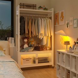 Installation-Free Wardrobe, Household Clothes and Quilt Storage Cabinet, Children's Wardrobe, Primary School Students' Clothing Folding Storage Cabinet