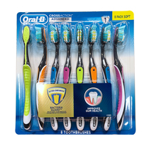 US imported ORAL-B toothbrush new cross bristles medium hair soft spots x8 pcs costco domestic