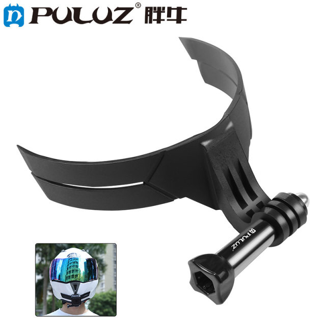 PULUZ Fat Cow motorcycle helmet chin bracket gopro sports camera bracket riding mobile phone shooting