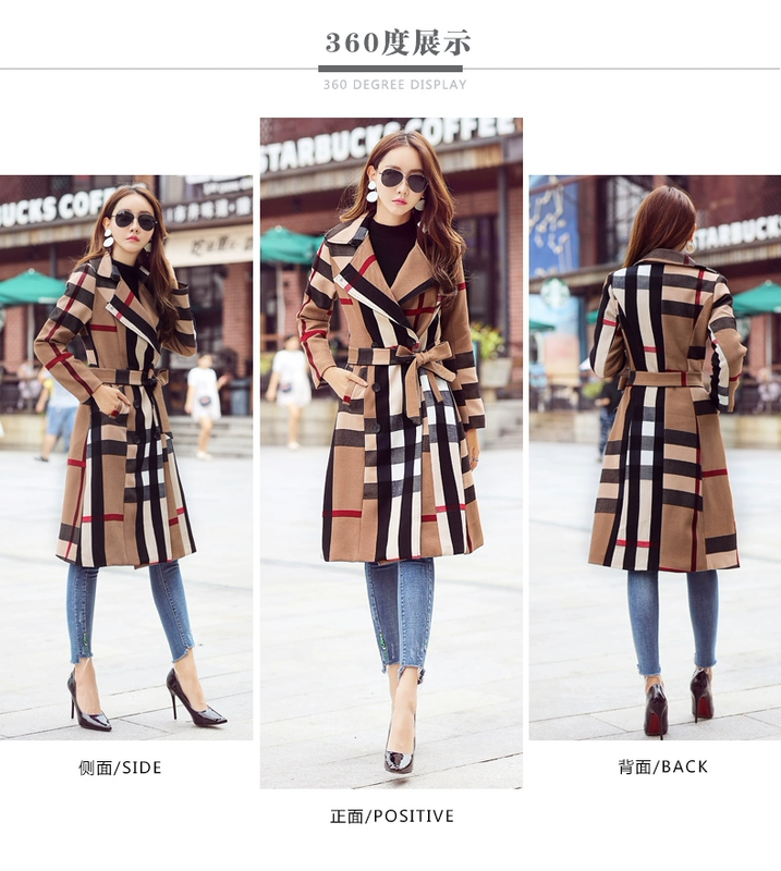 Cần bán áo dài cho nữ với áo khoác len thắt lưng hoang dã Trang web chính thức của Jingdong Mall Vipshop Mushroom Street