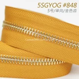 Япония № 5 серия серии плоских зубов металлическая молния на молнии 5SGYOG #848