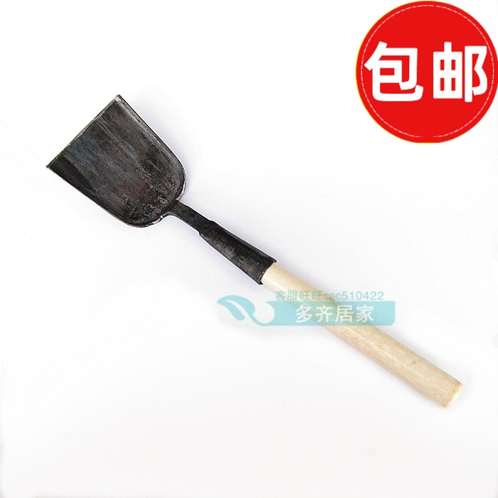 Hand-forged iron spatula traditional old-fashioned spatula anti-scalding spatula household cooking cook large iron spatula