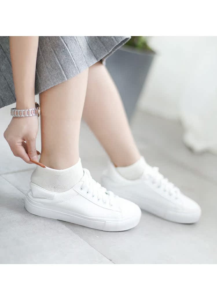 Mùa thu gai dầu nông miệng vô hình vớ vớ cotton sinh viên Nhật Bản Giày nữ thấp để giúp vớ cotton tat nu co ngan cao cap