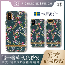Richmond Finch emerald flower RF applies XR Apple iPhone XSMAX Green 7P phone shell 8Plus sleeve
