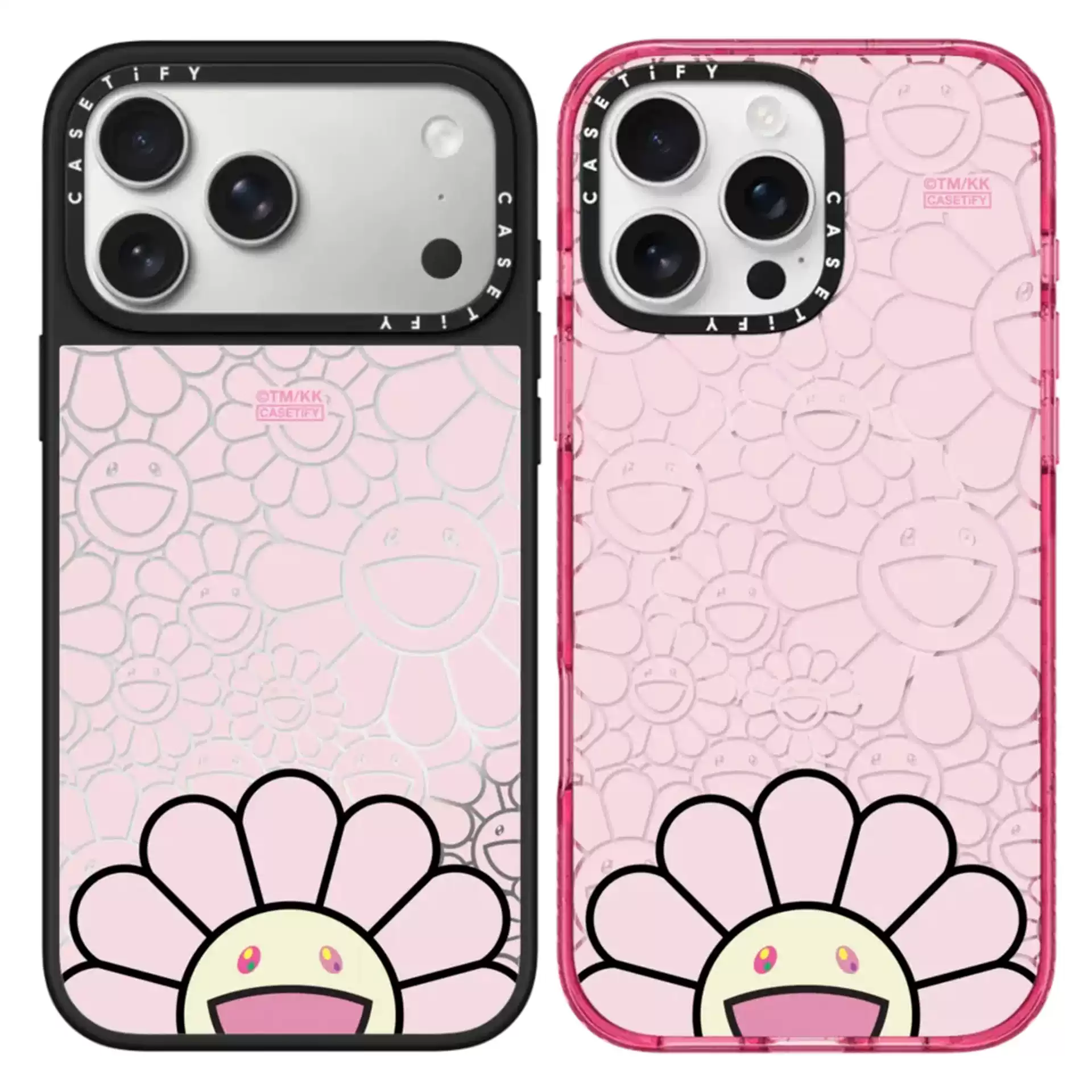 現貨CASETiFY村上隆向日葵SMILE粉色笑臉適用蘋果iPhone17ProMax手機