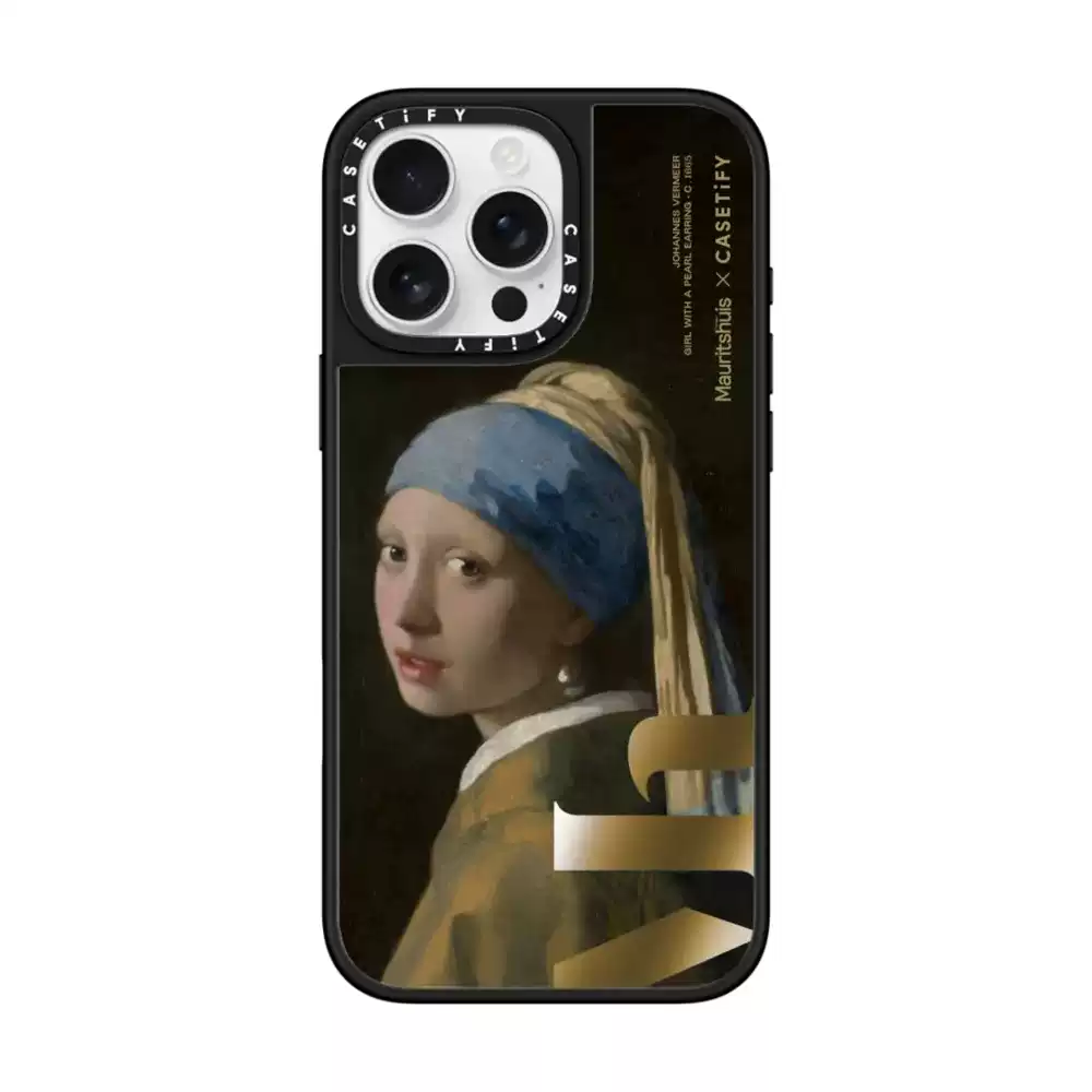 現貨CASETiFY戴珍珠耳環的少女Mauritshuis適用蘋果iPhone16海牙博物館