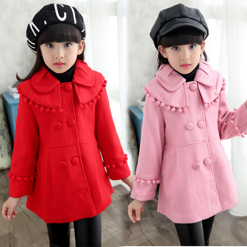 Girl Coat Autumn Winter Dress 5 Ocean Pie 6 Little Girl 8 What To Do 9 Children 10-year-old Winter clip cotton thickened fur coat
