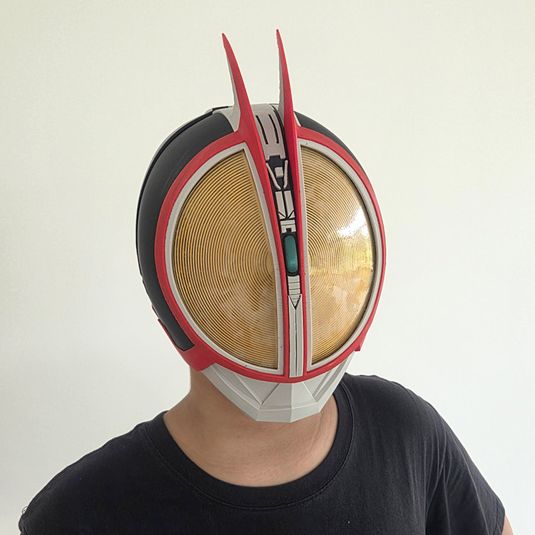 หมวกกันน็อกสวมใส่ได้ Faiz สีสันสดใส พร้อมเคสหนัง Kamen Rider 555 ของประดับ ชุดเกราะ อุปกรณ์คอสเพลย์