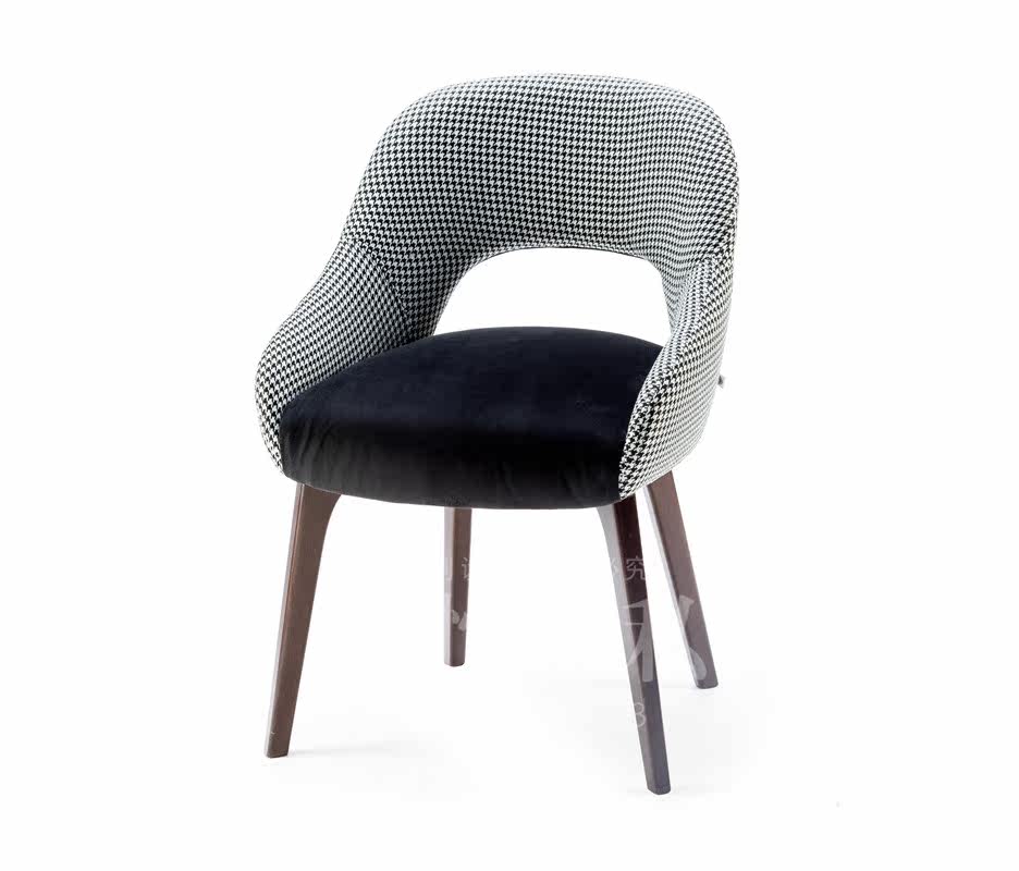 Simple modern hotel dining chair French simple chair Nordic leisure negotiation office chair European and American style chair can be customized