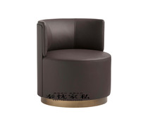 Nordic modern single sofa chair Creative designer Sales office lounge chair Hotel reception Light luxury sofa chair