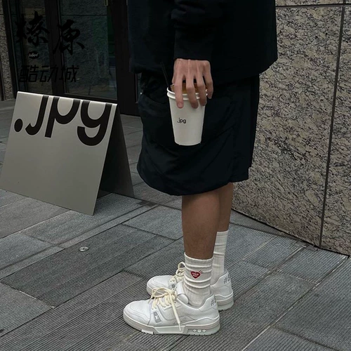 Louis Vuitton Louis Vuitton LV Trainer White Cement Мужские и женские повседневные туфли