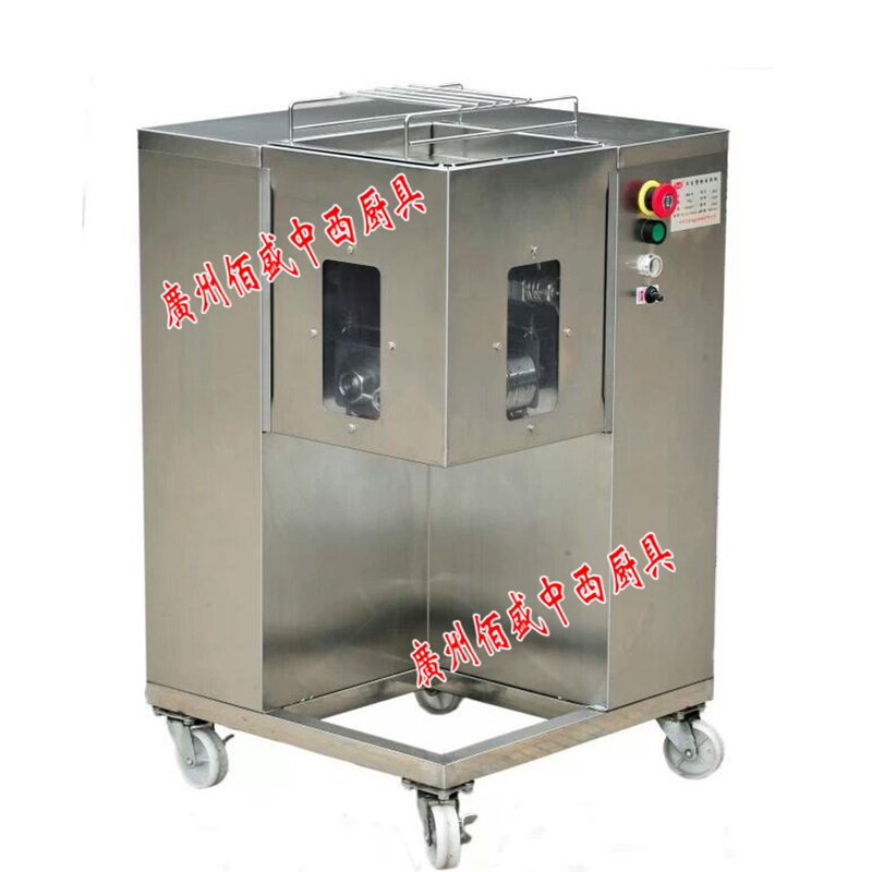 Force into QSJ-A Twin Knife Cut Meat Wire Machine Commercial Meat Cutting Machine Slicer Cut Meat Machine Cut Meat Tinder