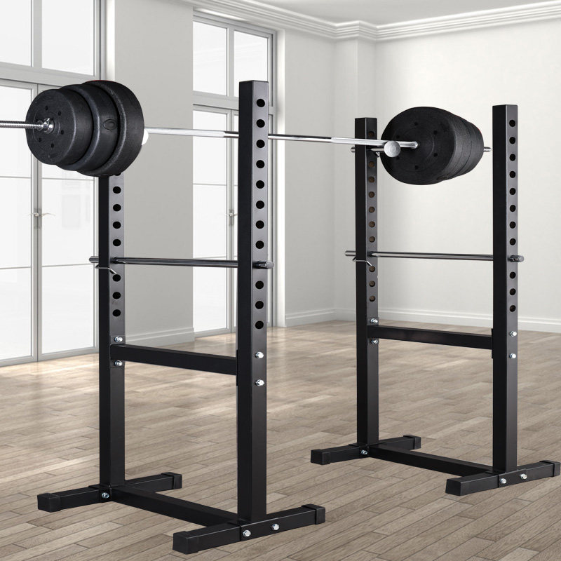 New Two-piece squat frame Half-frame safety frame Double bar squat barbell frame Bench press barbell frame