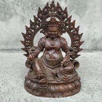 Antique copper antique collection antique alloy copper imitation copper Tibetan Tantric Tibetan Buddhism Huang Wealth God small ornaments