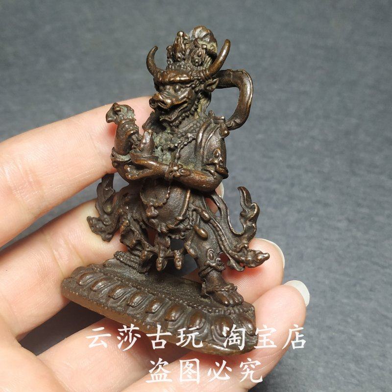 仿古合金铜藏式佛护法神像:揭开神秘面纱,探寻大威德能怖金刚阎魔法王的不共护法魅力-铜器-淘宝百科网