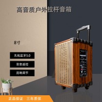 Outdoor square dance rod sound mobile portable speaker Wireless microphone K song 8 inch home audio