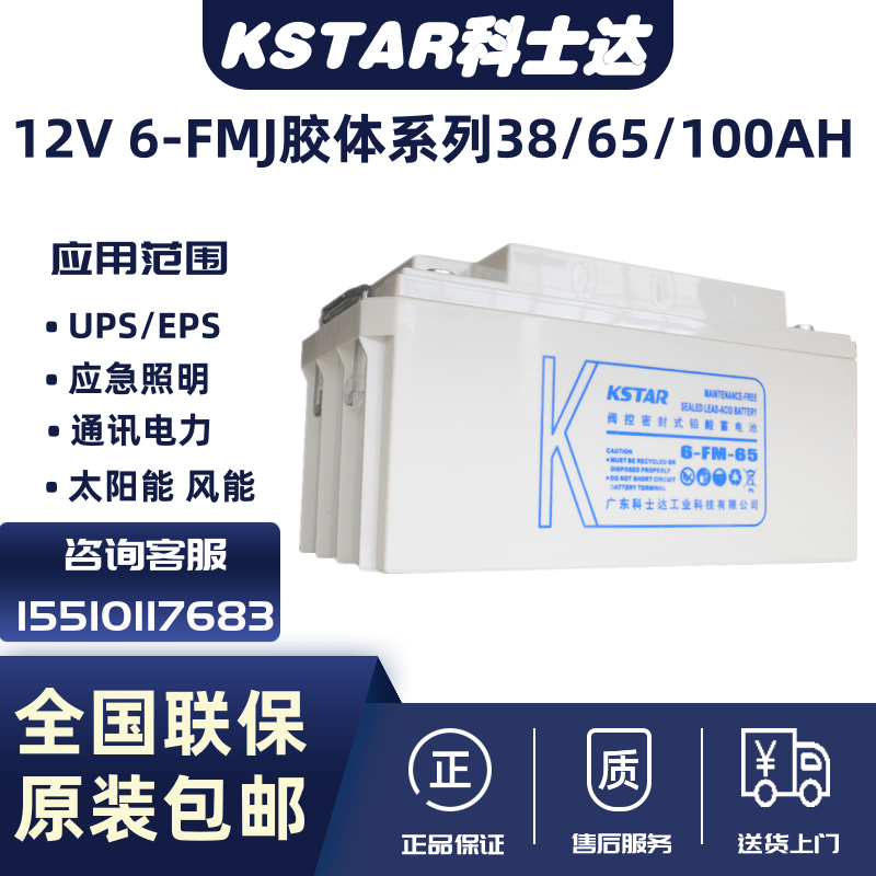 Costa 12V Colloid Battery 6-FM-38 65 100J AH Emergency Lighting UPS EPS Fire Base Station