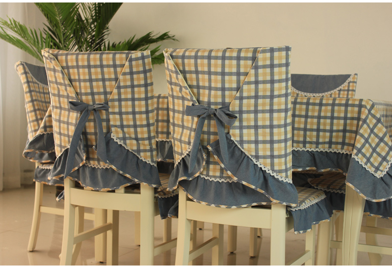 Bàn cà phê khăn trải bàn bằng vải hình chữ nhật cotton và vải lanh kẻ sọc tươi bàn ăn vải ghế đệm ghế ăn đặt ghế nhà tấm trải bàn nhựa