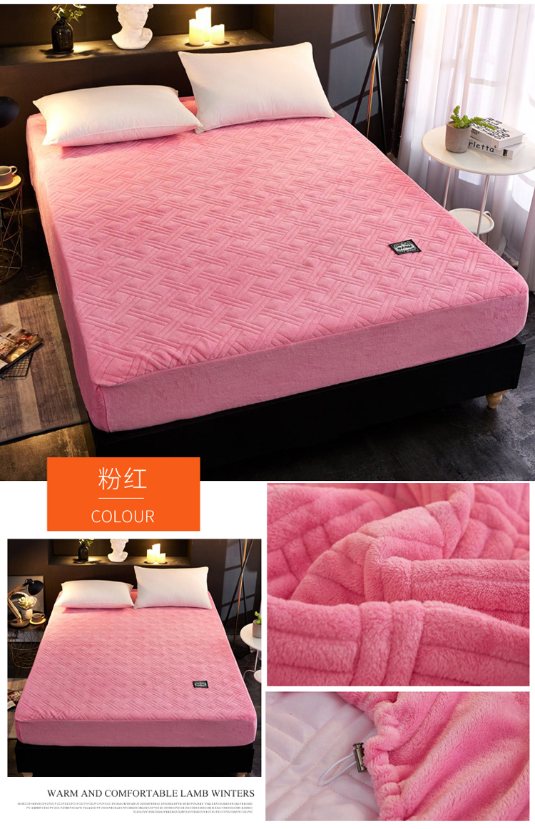 Pha lê đệm bông đệm đơn mảnh Simmons bảo vệ flannel mùa đông ấm áp trải giường 1,8m giường Ga phủ giường là gì