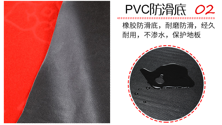 Có thể cắt thảm đỏ đầy đủ thảm sàn nhà cầu thang bước pad lối đi nước sạch thảm dày - Thảm sàn thảm gai nhựa