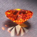 Прямоугольный оранжевый драгоценный камень для кольца, кольцо, подвеска, с драгоценным камнем, легкий роскошный стиль