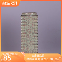 Song Guan kiln iron tire brown vase antique porcelain Jingdezhen old goods unearthed old objects antique collectibles ornaments